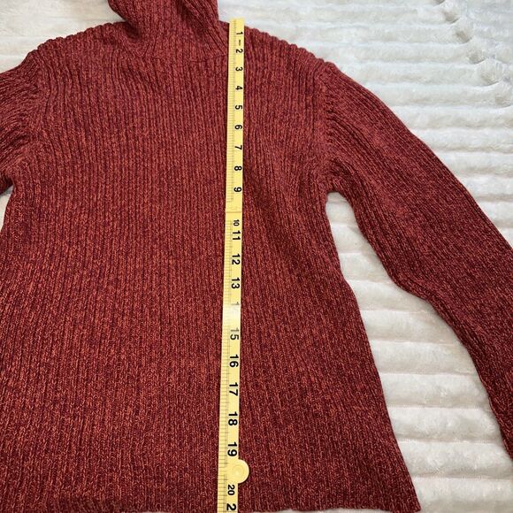 Eddie Bauer Womens Orange Turtleneck  Sweater Size Large - Picture 4 of 7